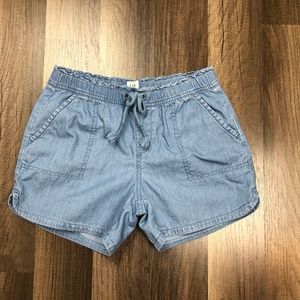 Gap Kids Girls Pull-On Chambray Shorts
